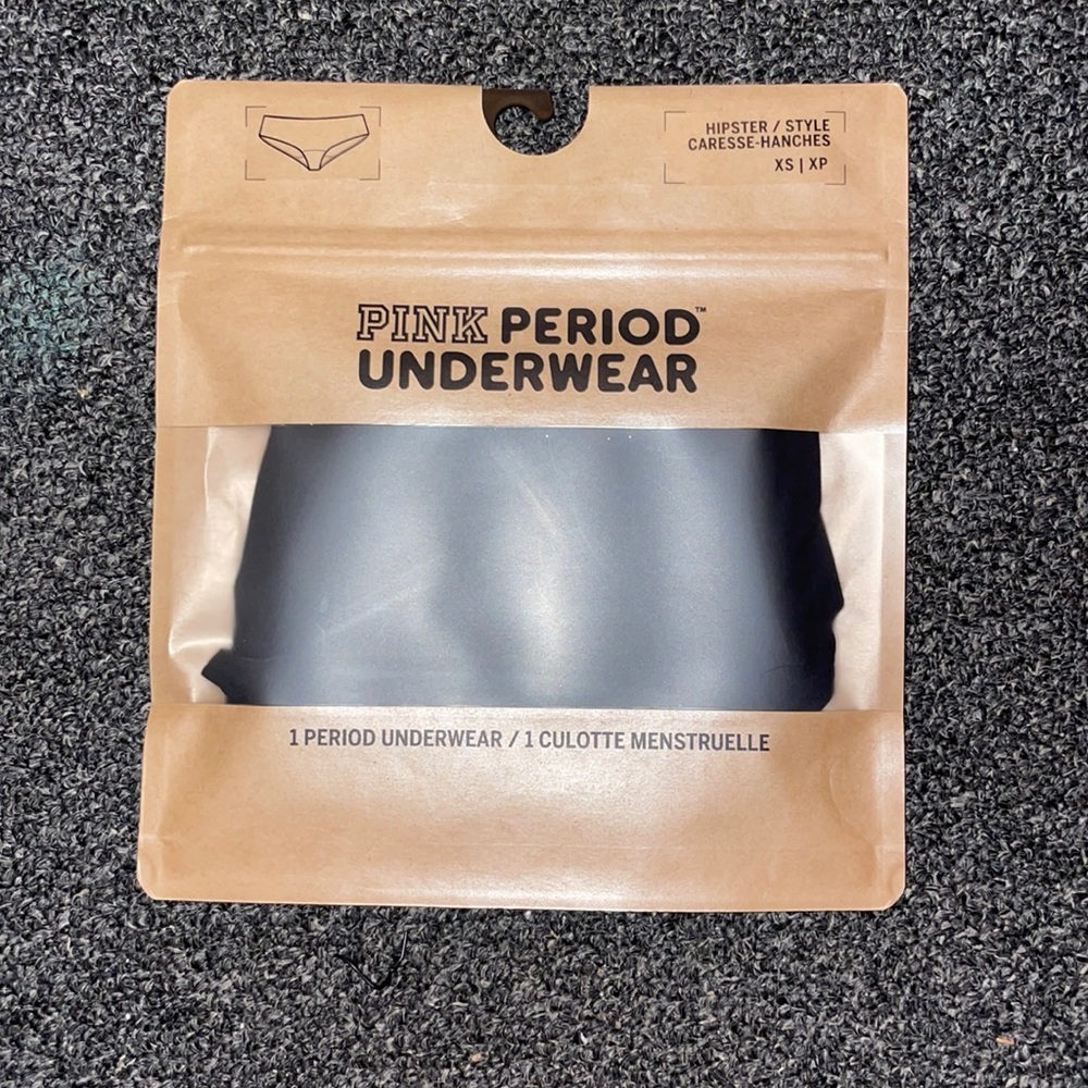 PINK! Black Period Underwear New with Tags